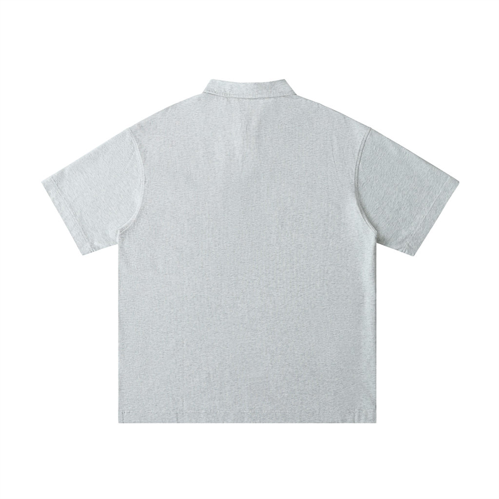 4lC Loose Cotton Short-Sleeve Polo Shirt