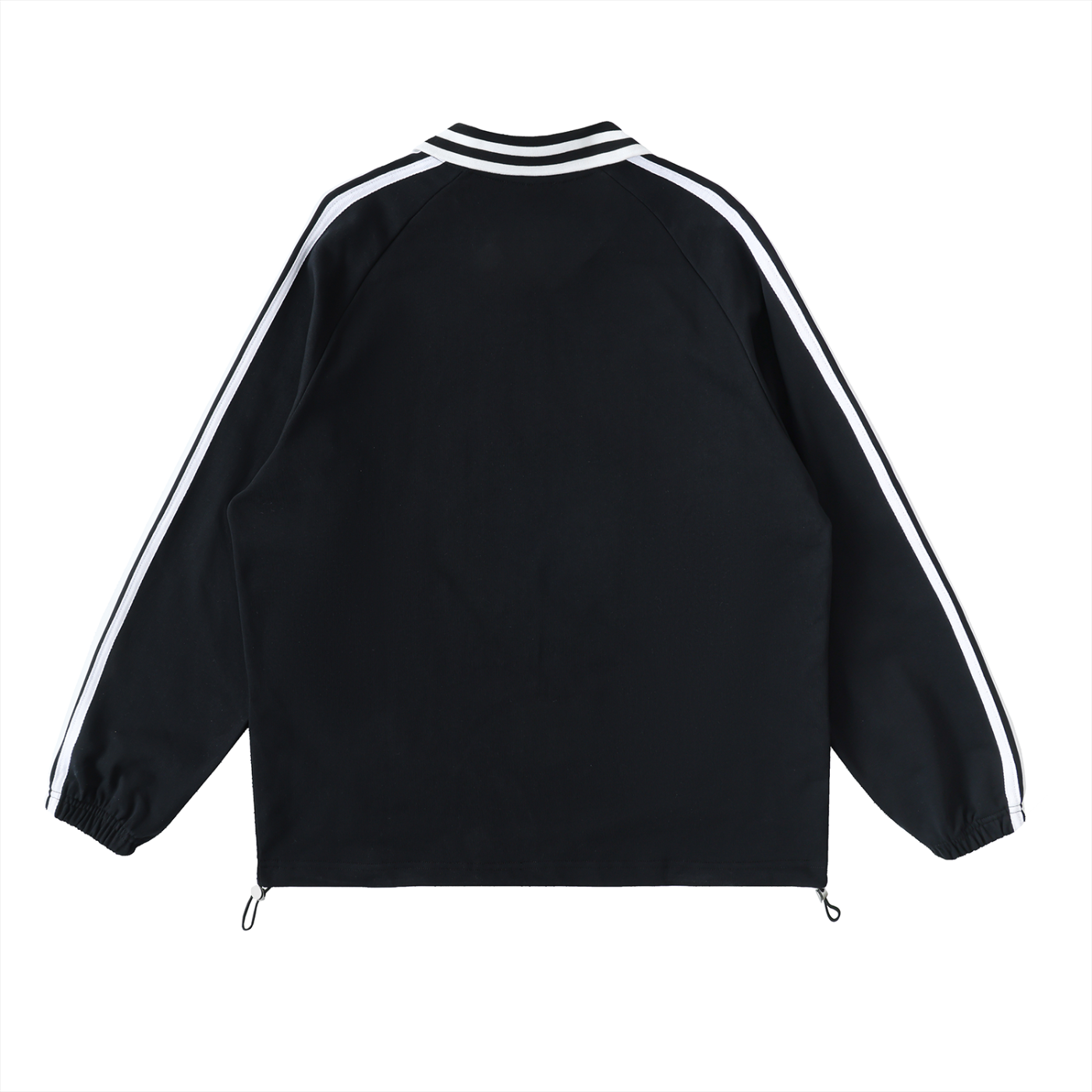 4lC Striped Lapel Collar Sweatshirt