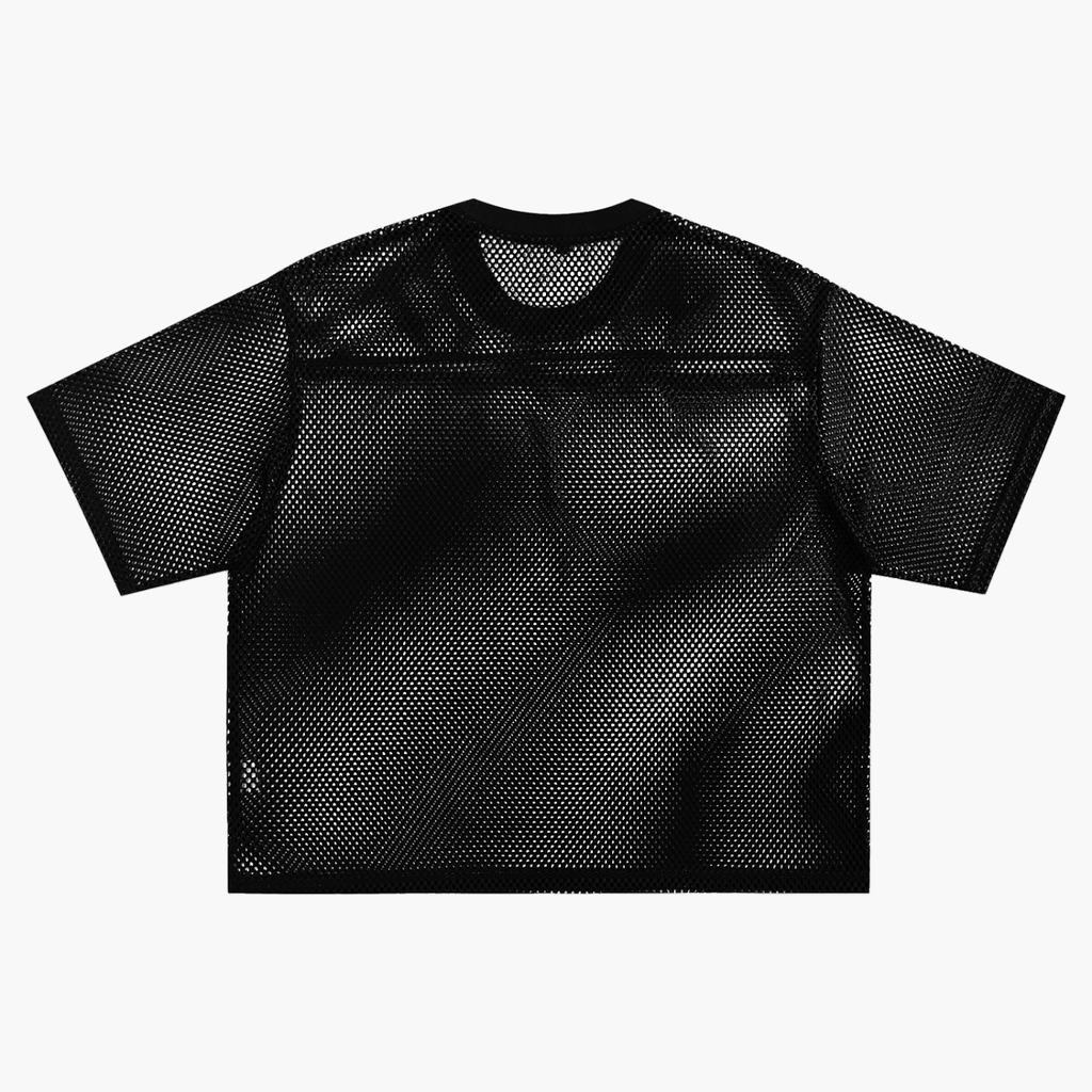 See-through 4leafclover Boxy Net T-Shirt