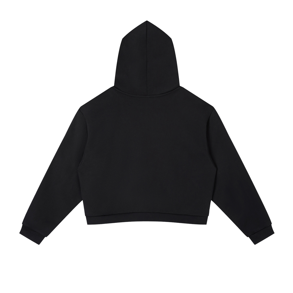 4leafclover Side Stripe Cropped Hoodie