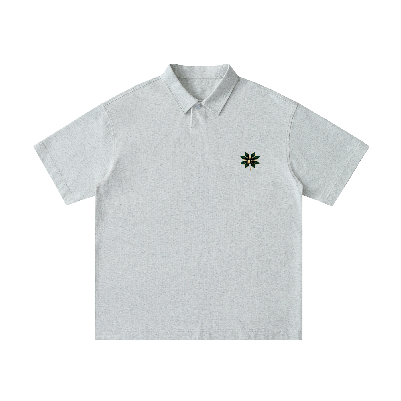 4lC Loose Cotton Short-Sleeve Polo Shirt