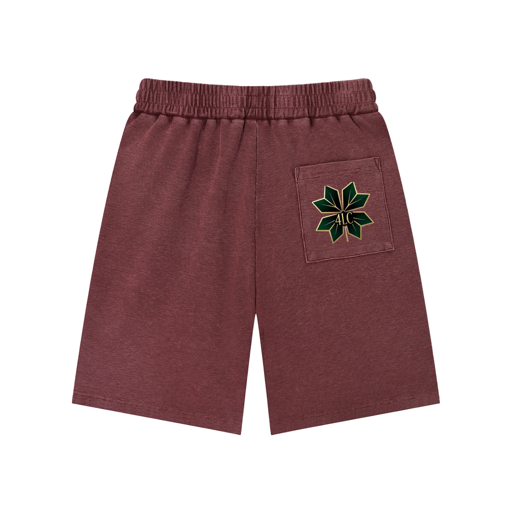 4lC Mineral Wash Waffle Knit Shorts