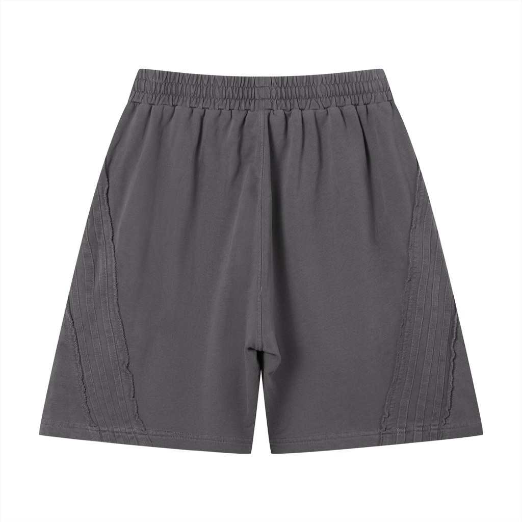 4leafclover Wash Raw Edge Shorts