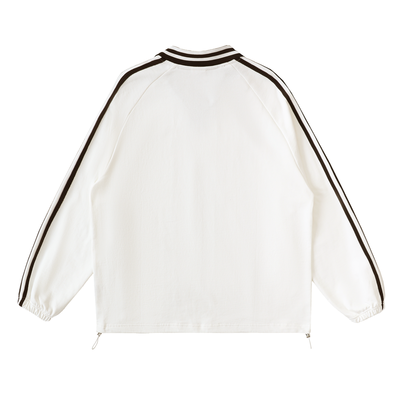 4lC Striped Lapel Collar Sweatshirt