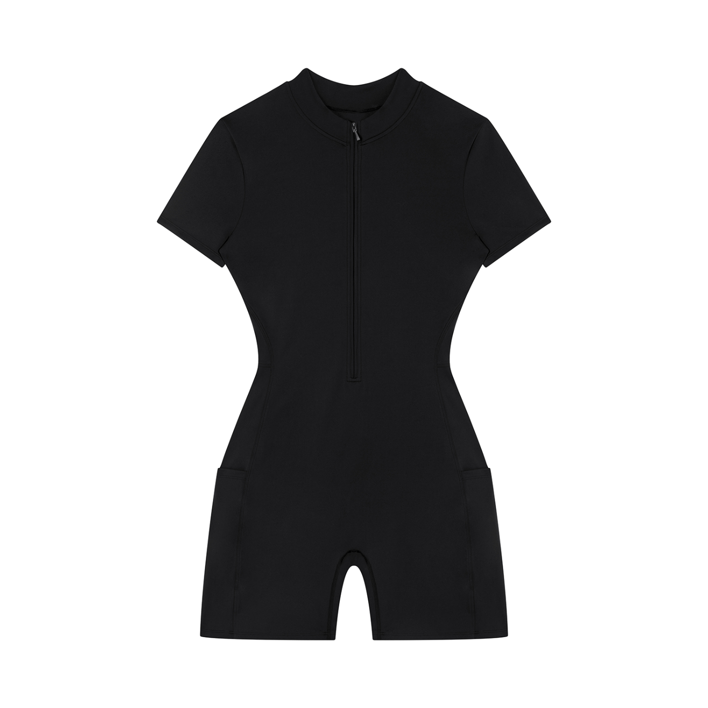 Women's Quarter-Zip 4leafclover Short Sleeve Romper