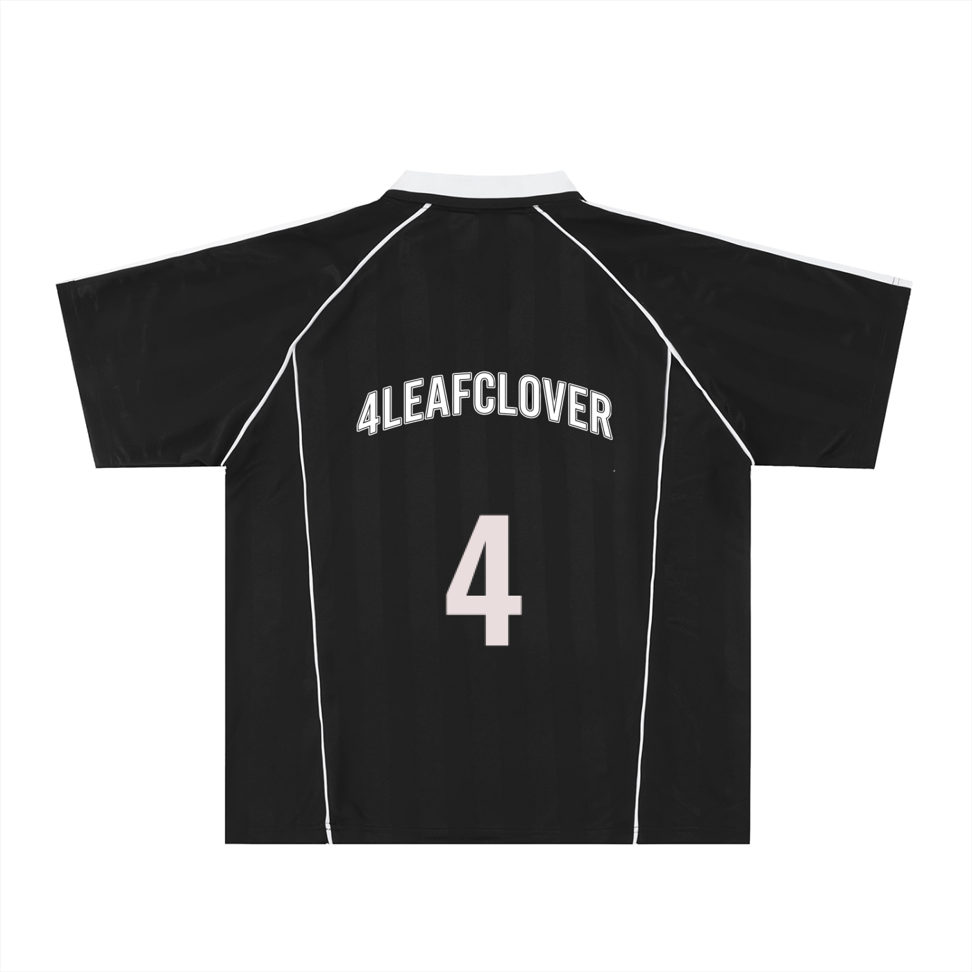 4leafclover Striped Collared Soccer Jersey
