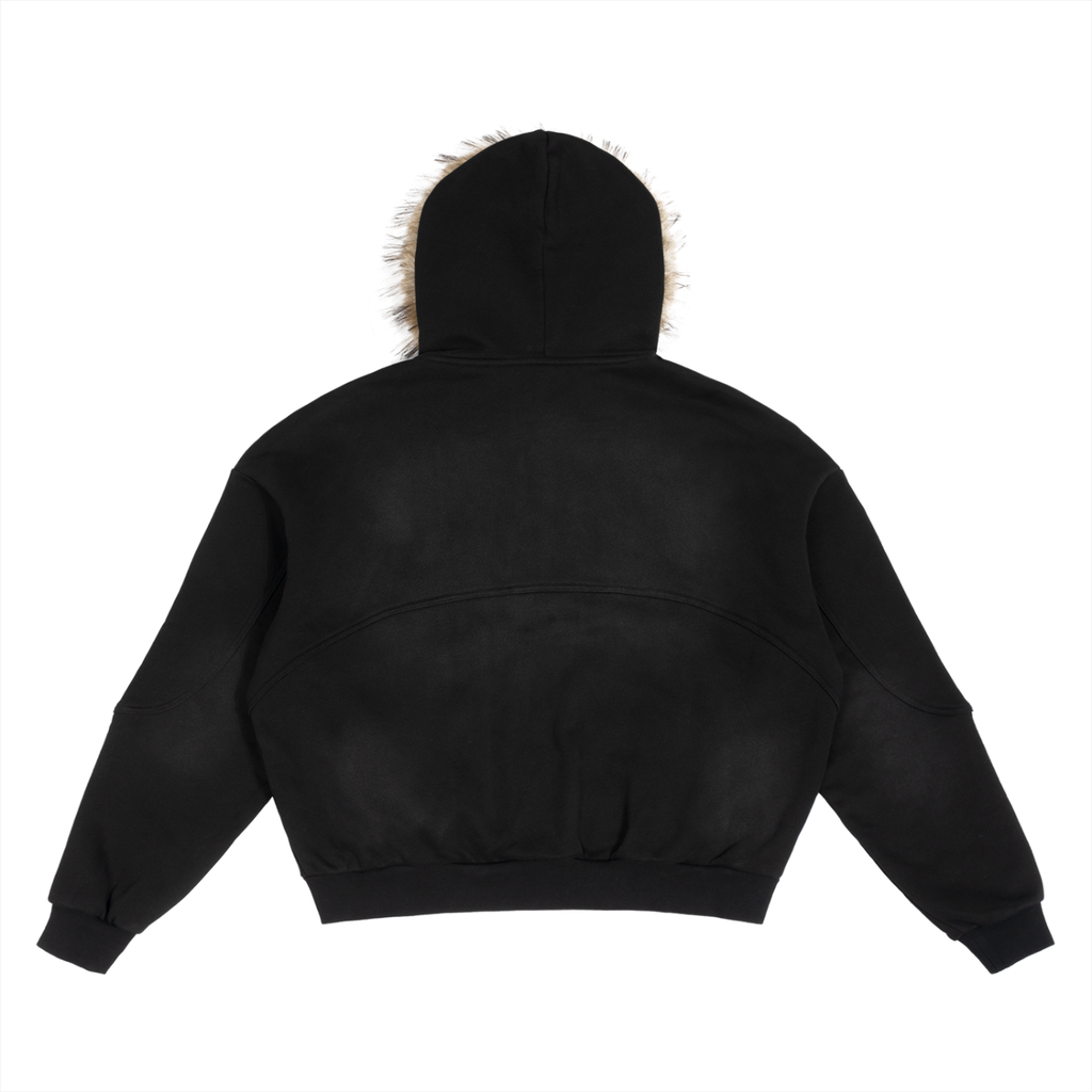 4leafclover Detachable Fur Hoodie