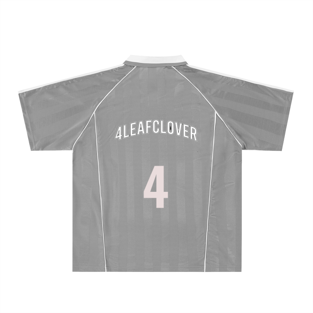 4leafclover Striped Collared Soccer Jersey