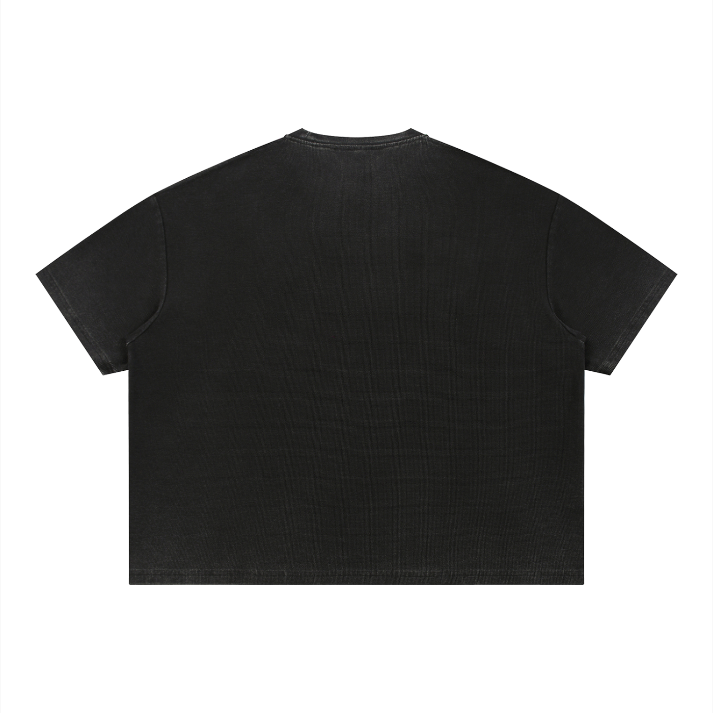 4leafclover Wash Sunfade Boxy Waffle T-Shirt