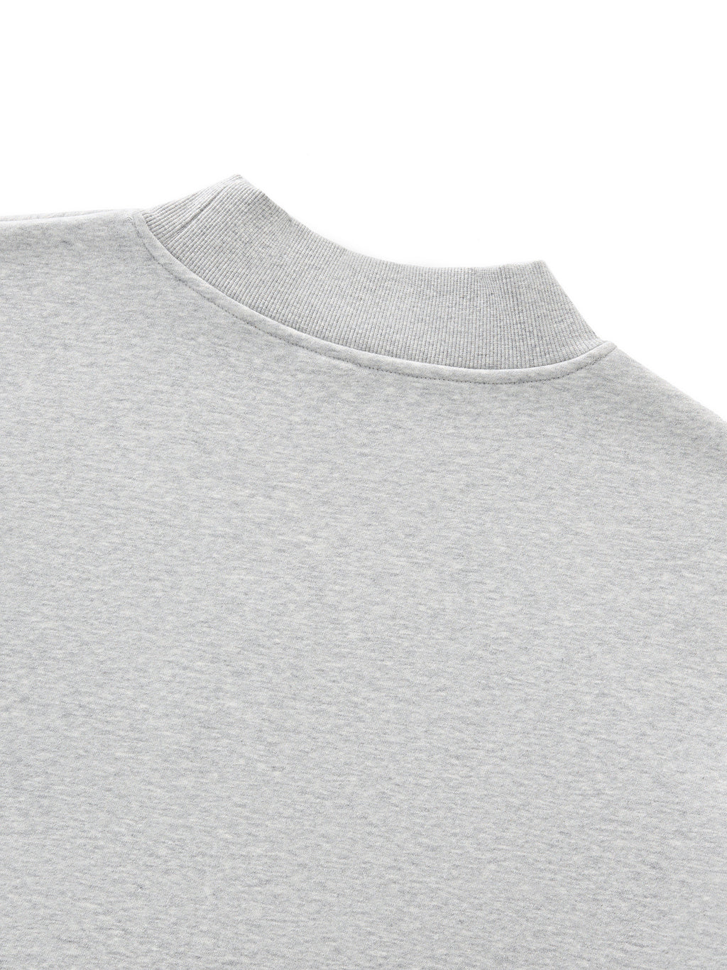 4leafclover Fleece Neck Crew Sweatshirt