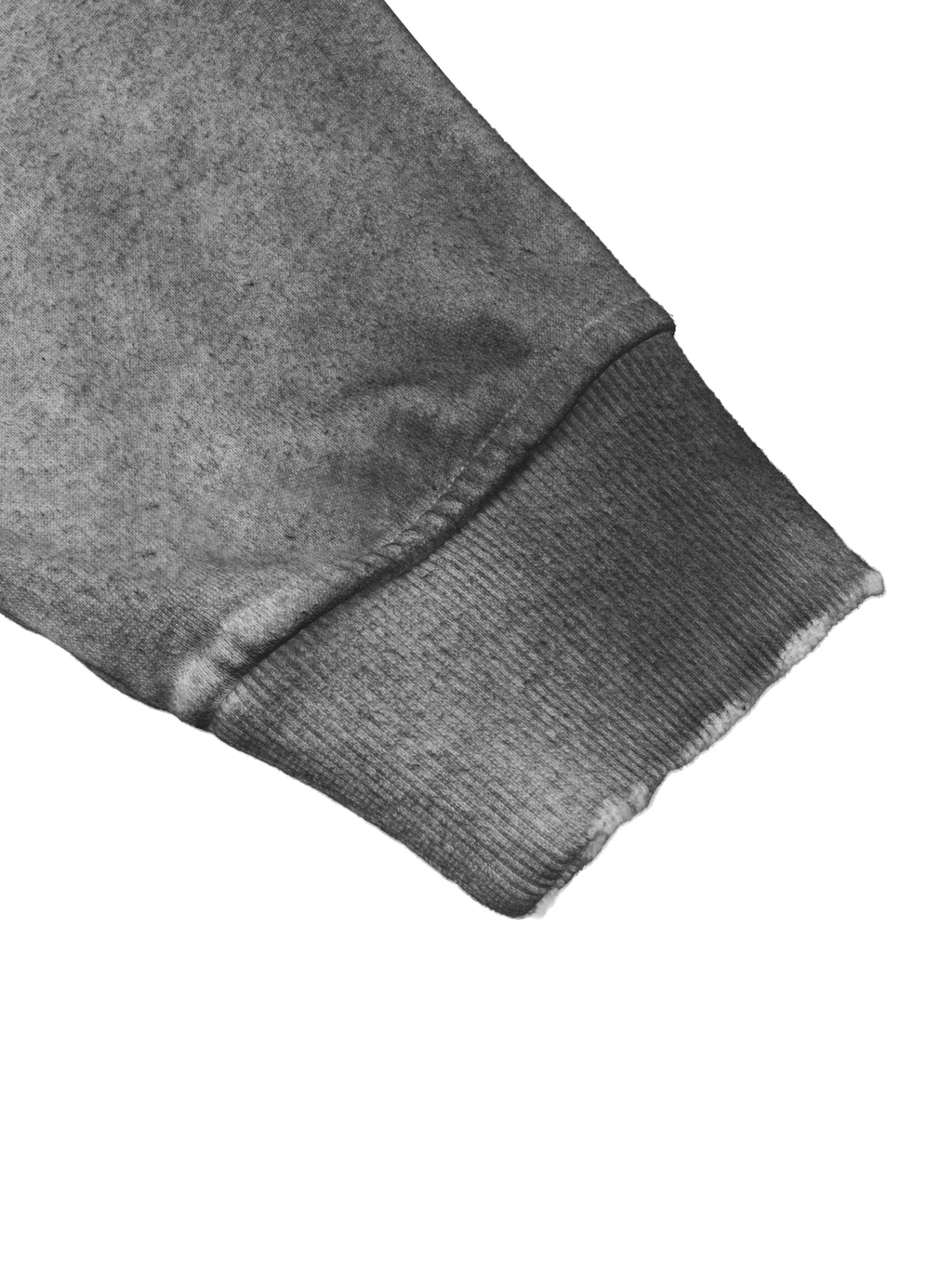 4leafclover Raw Edge Fleece Zip Hoodie
