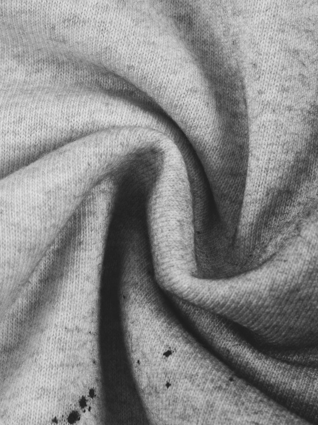 4leafclover Raw Edge Fleece Zip Hoodie
