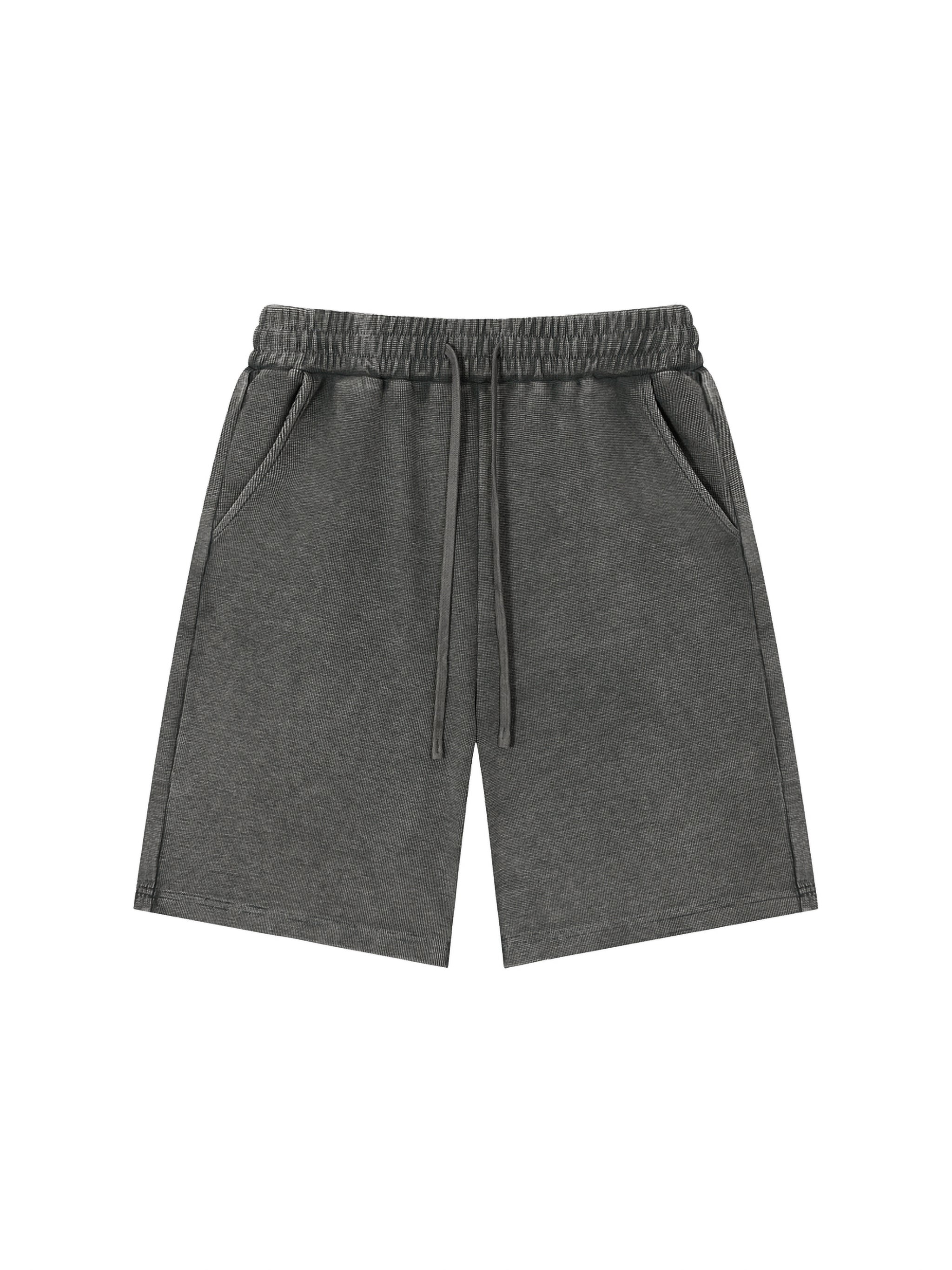 4lC Mineral Wash Waffle Knit Shorts