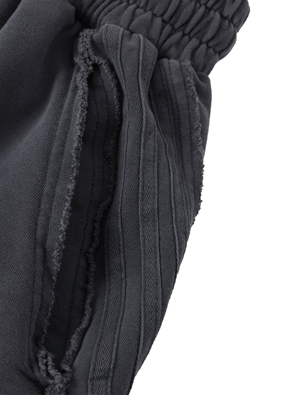 4leafclover Wash Raw Edge Shorts