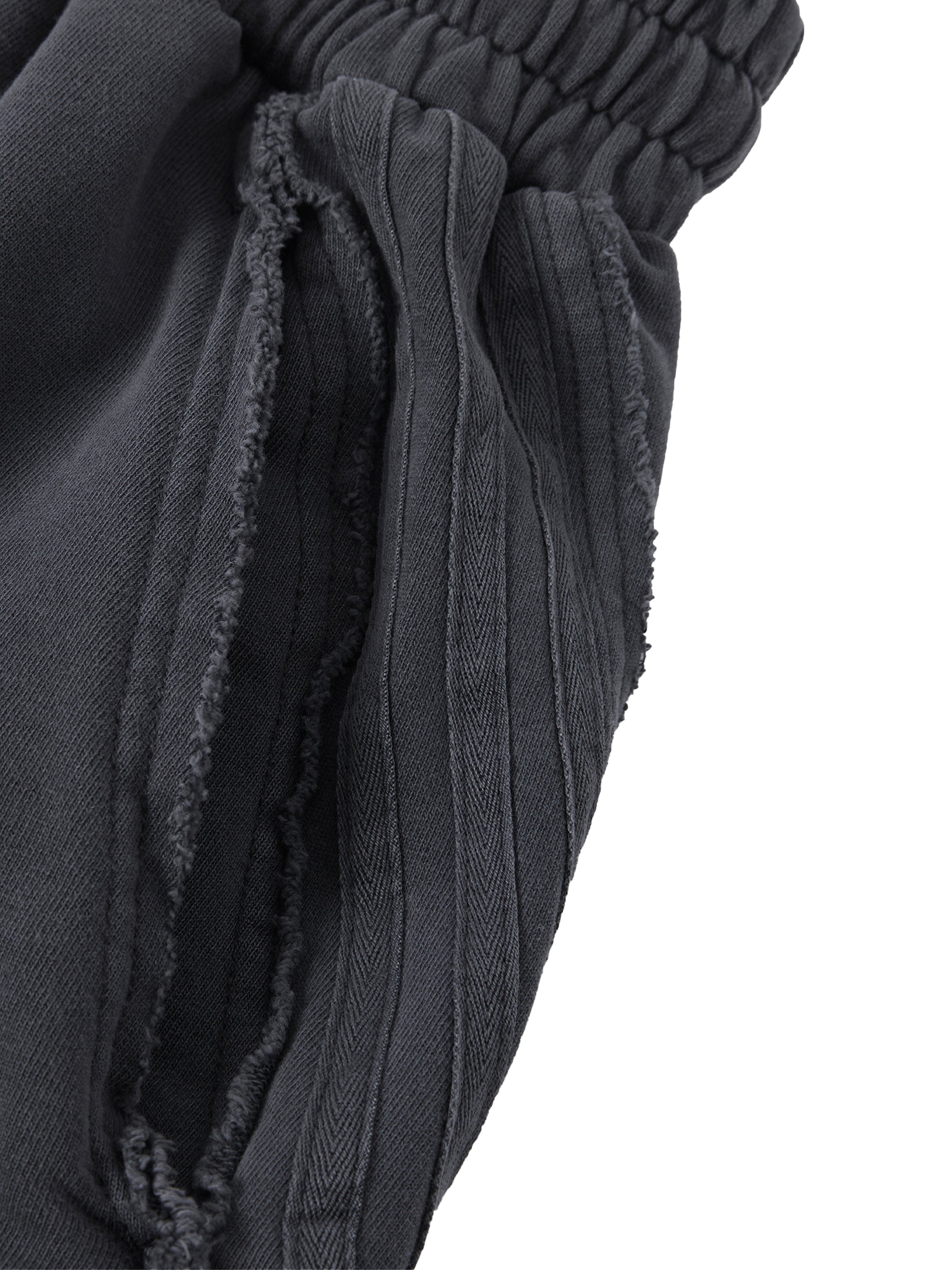 4leafclover Wash Raw Edge Shorts