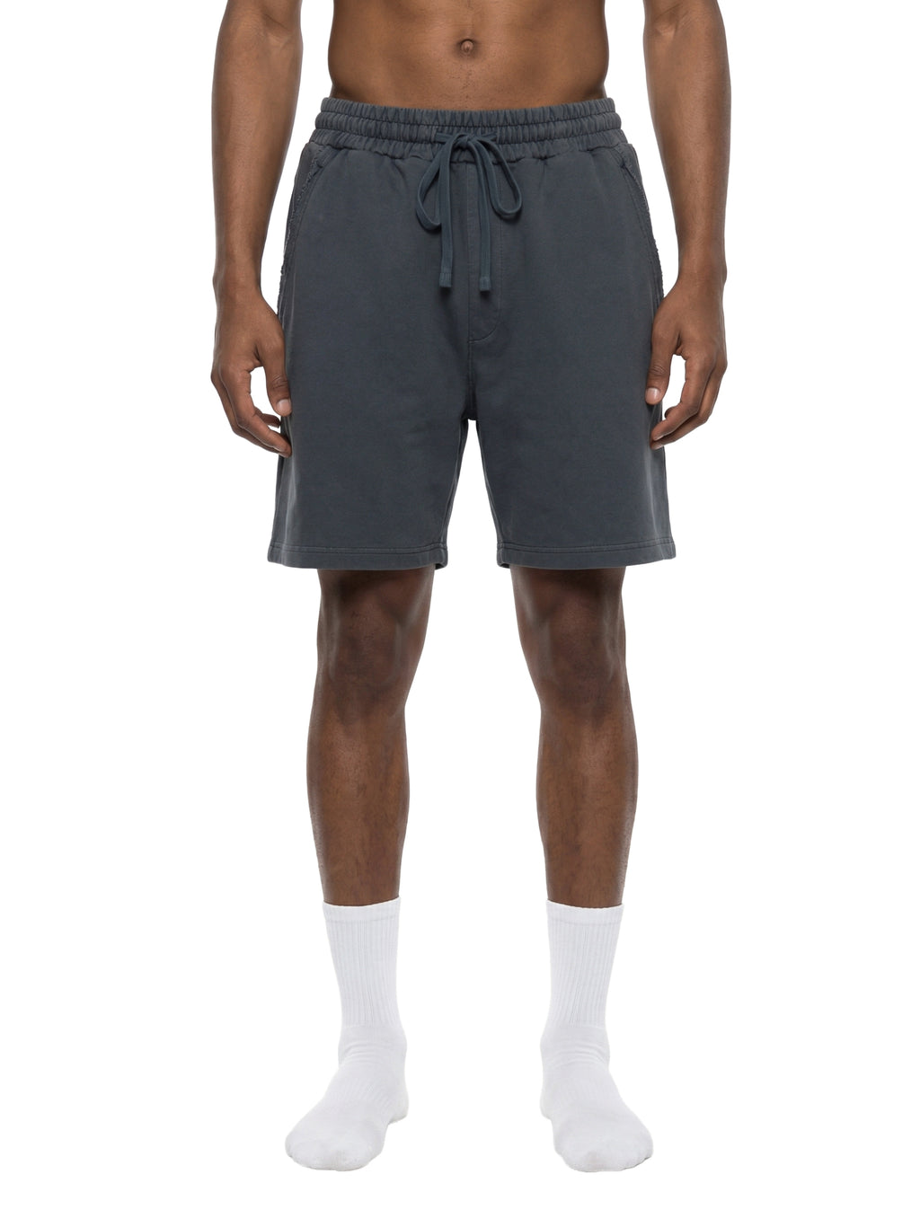 4leafclover Wash Raw Edge Shorts