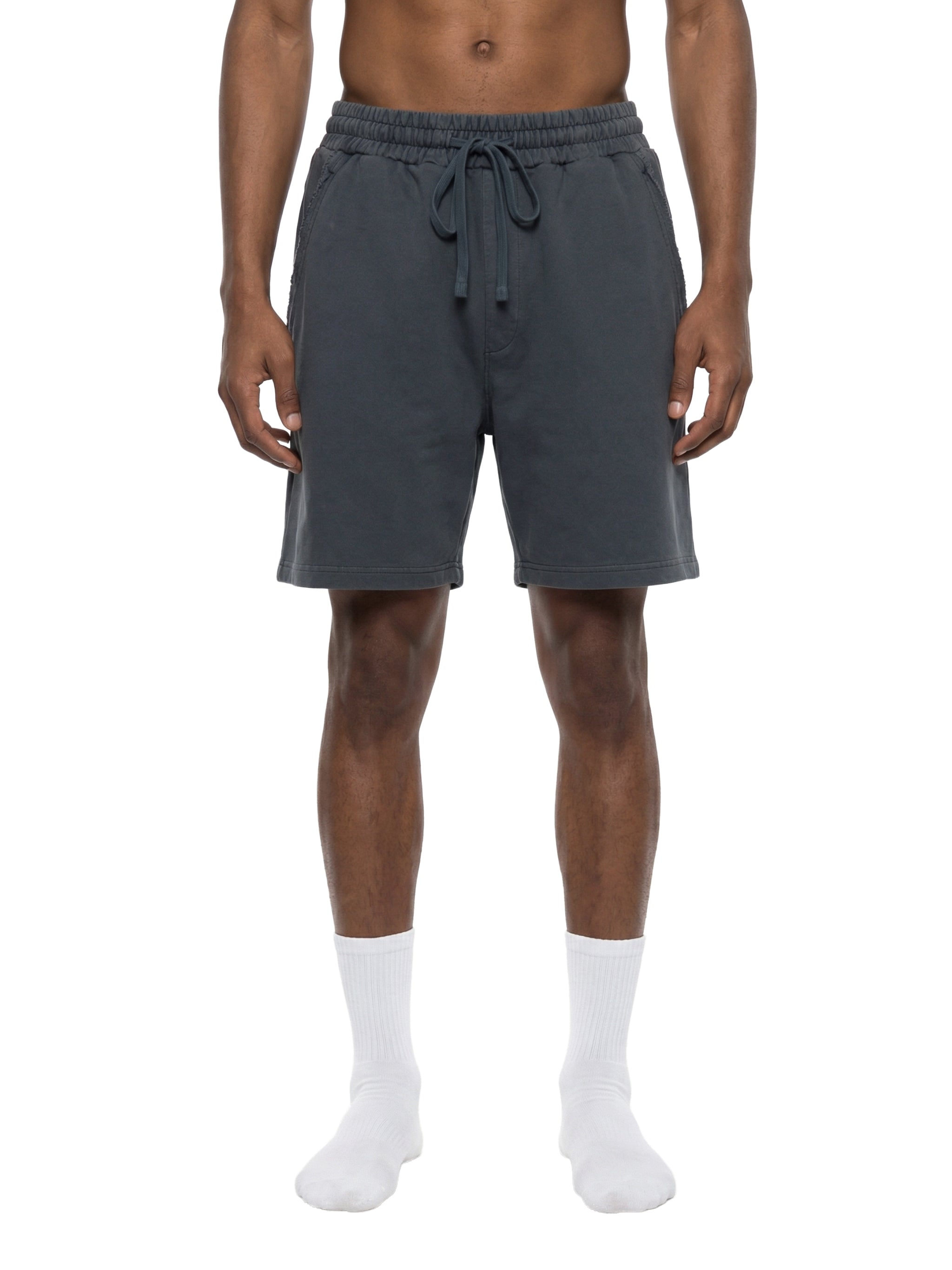 4leafclover Wash Raw Edge Shorts