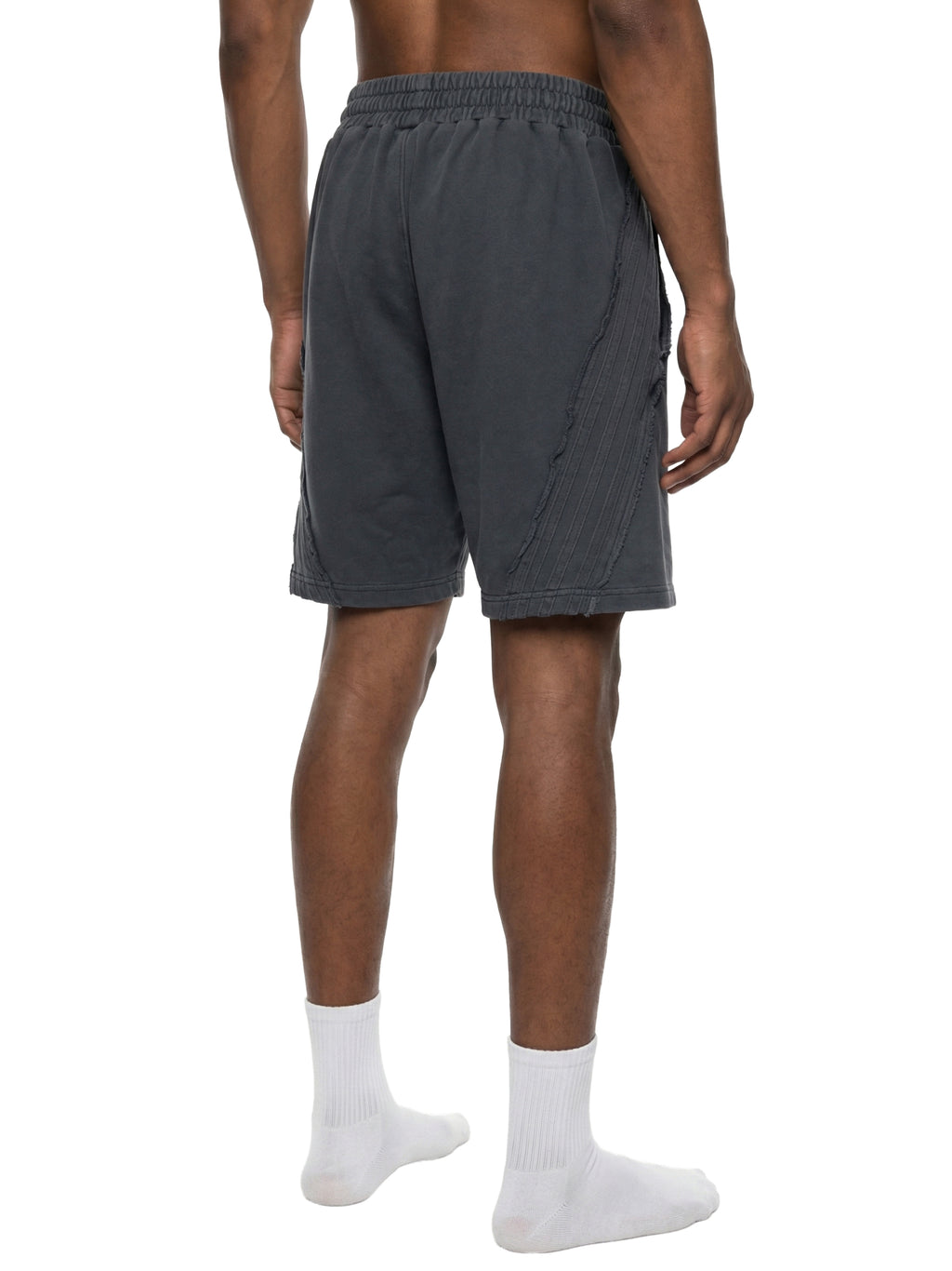 4leafclover Wash Raw Edge Shorts